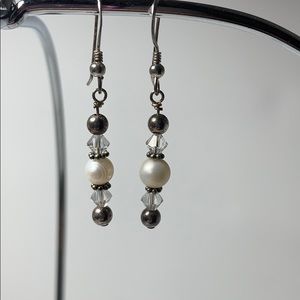 Beaded Pearl Earrings